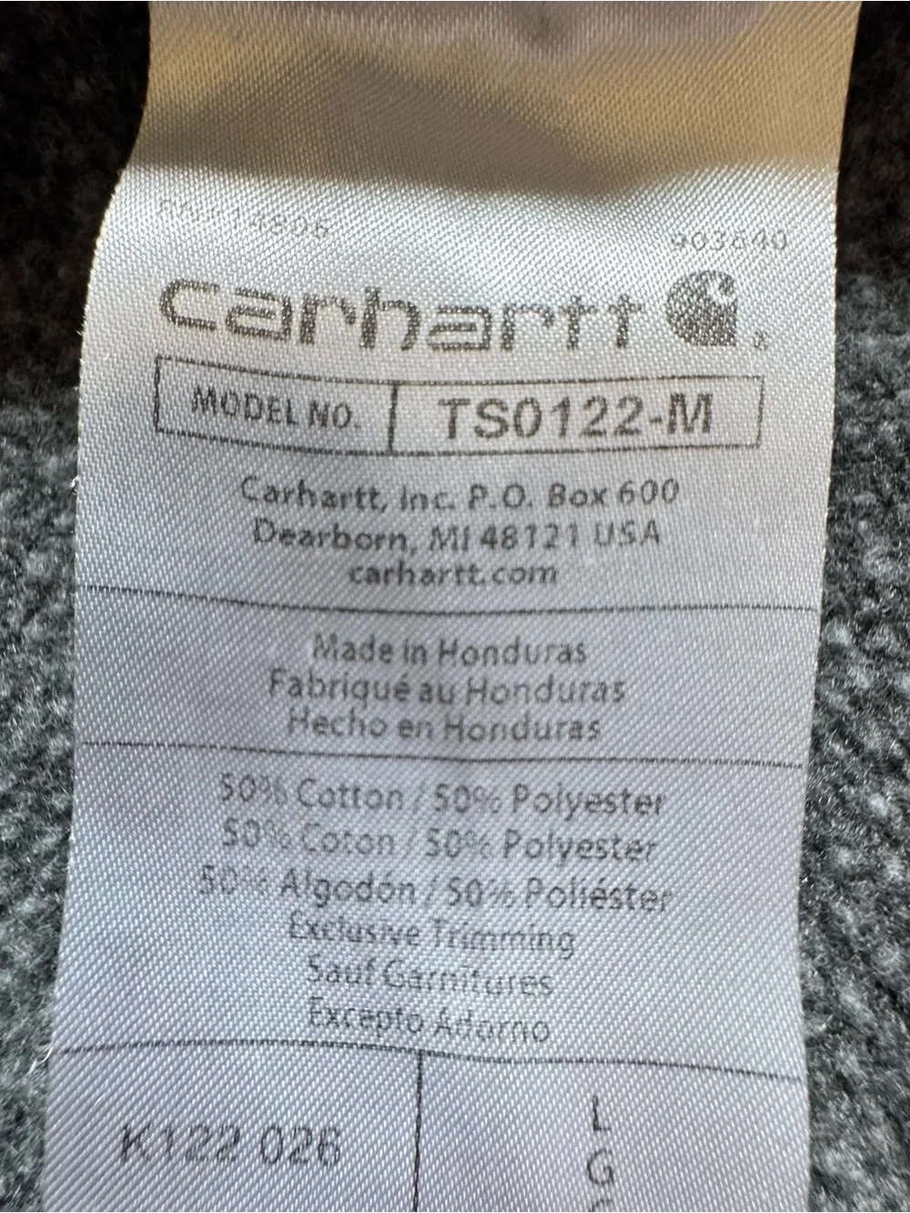 Carhartt midweight gray